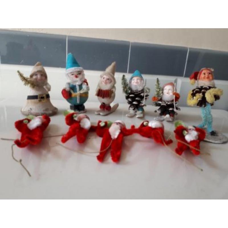 Oude kerst; leuke figuurtjes kaboutertjes e.d.