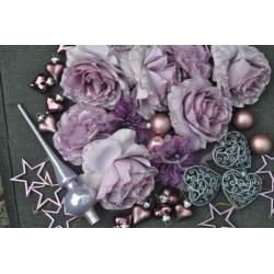 kerst versiering paars/roze