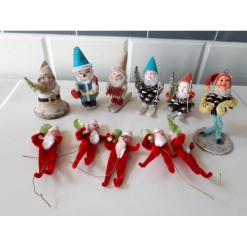Oude kerst; leuke figuurtjes kaboutertjes e.d.