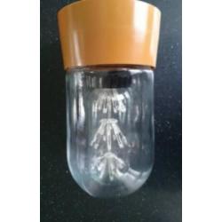 Plafondlamp voor toilet of badkamer met led lamp
