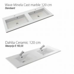 Badmeubel Siena 120cm Hoogglans Wit Softclose (Verschille...