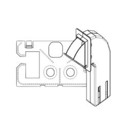 Toiletblokhouder tbv Geberit up100 (delta drukplaten)