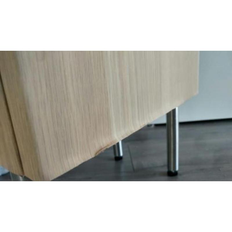 Ikea Godmorgon hoge badkamerkast kleur eiken met poten