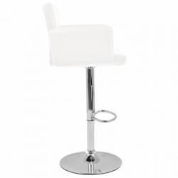 vidaXL Barkrukken design kunstleer wit 2 st