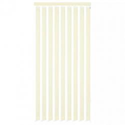 vidaXL Verticale jaloezie crème stof 180x250 cm