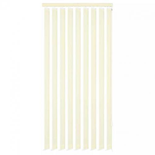 vidaXL Verticale jaloezie crème stof 180x250 cm