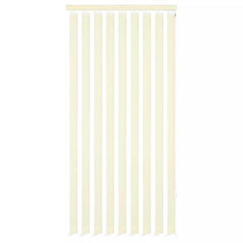 vidaXL Verticale jaloezie crème stof 180x250 cm
