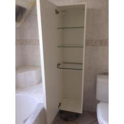 Hoge badkamer kast 160x40x37 diep.