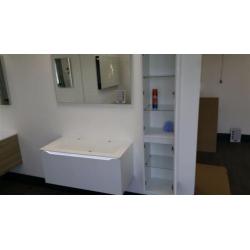 Badmeubel primabad flash met spiegel 105 cm + hoge kast - sh