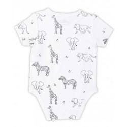 Jollein romper Safari black/white