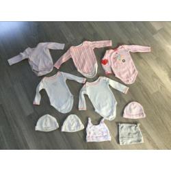 Kledingpakket baby / meisje maat 50 en maat 56