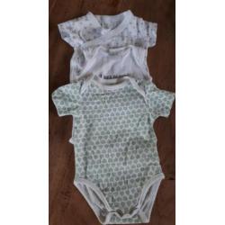 rompers, lange en korte mouwen maat 56