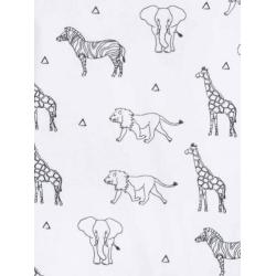 Jollein romper Safari black/white