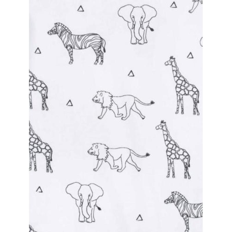 Jollein romper Safari black/white