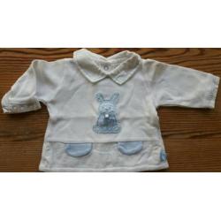 Zachtblauw baby pakje (broek & trui), Mayoral mt 50