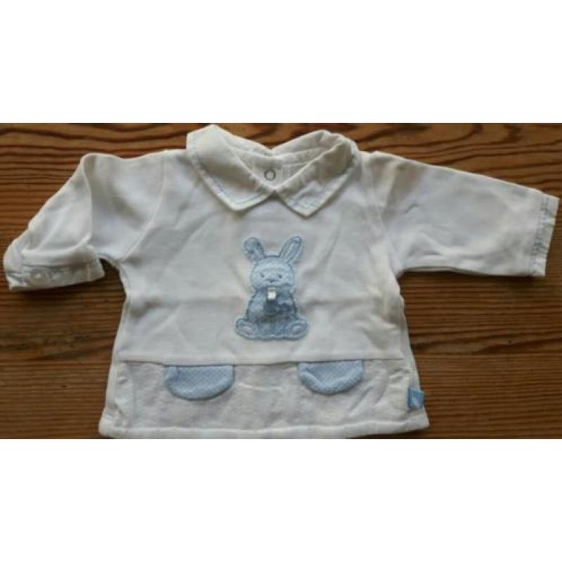 Zachtblauw baby pakje (broek & trui), Mayoral mt 50