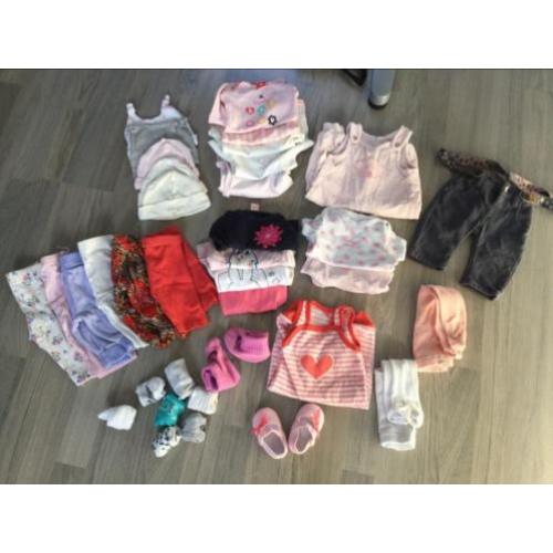 Kledingpakket baby / meisje maat 50 en maat 56