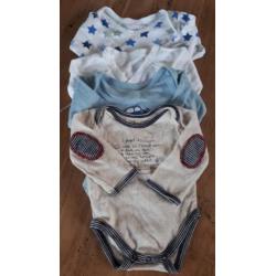 rompers, lange en korte mouwen maat 56