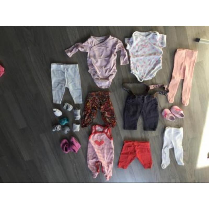 Kledingpakket baby / meisje maat 50 en maat 56