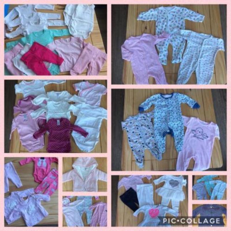 Baby kleertjes maat 50 tot met 68 meisjes
