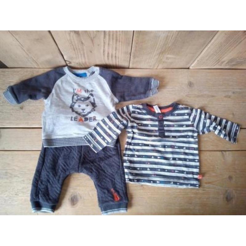 3delig setje Babyface:Longsleeve, trui, broek maat 50/56