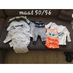 Jongens kleertjes van maat 50 t/m 74 En slaapzakken 70 en 80