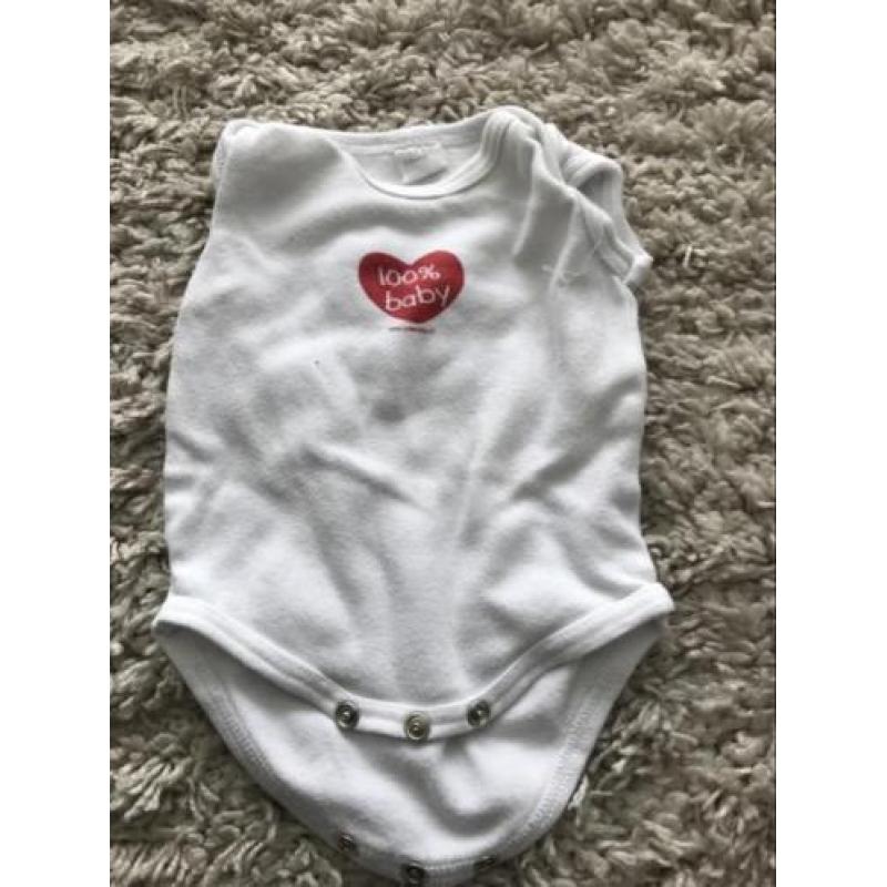 Vier witte rompers