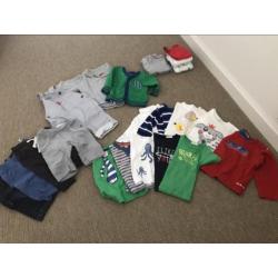 Pakket met jongens baby kleding, maat 50, 56, 62