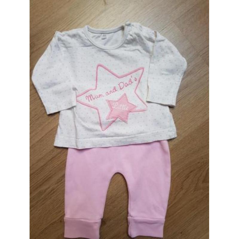 Roze setje maat 50