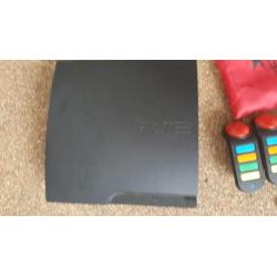 Playstation 3 te koop met controllers en 24 spellen