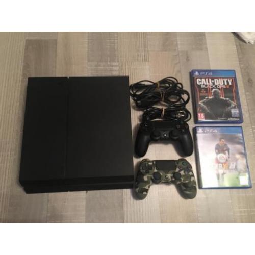 Playstation 4 500gb incl 2 controllers en 2 spellen